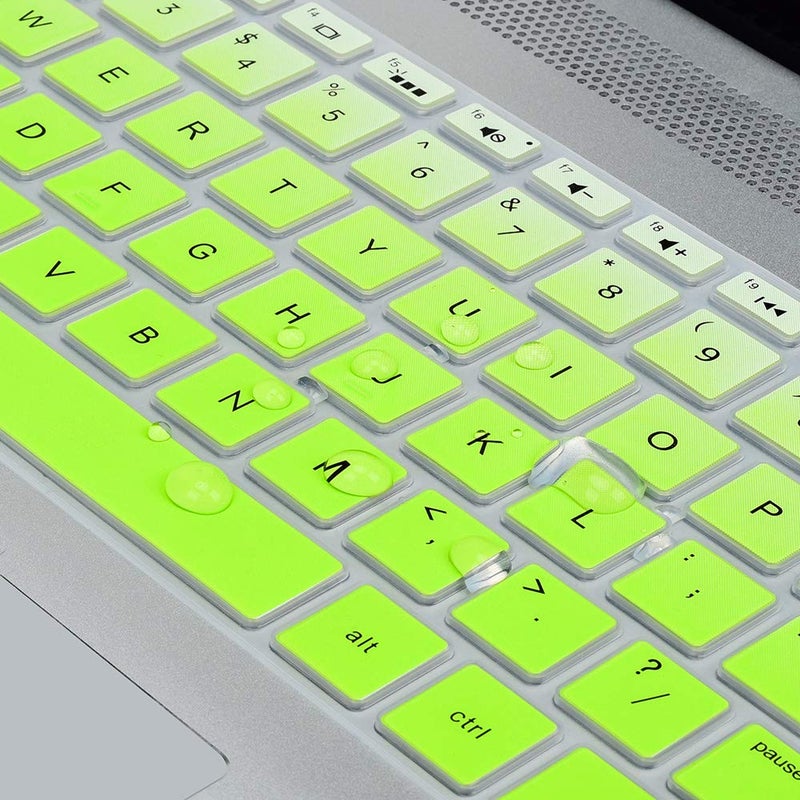 imComor Keyboard Cover for HP Laptop 15.6 15-dw 15-dy 15-da/db 15-ef 15-bs/bw 15t 15z 15t-dy200 15-dy5033dx dy5073dx dy2073dx 15-dw4047nr dw3033dx dw3013dx 15-ef2033dx ef1023dx/HP 17-by/bs/ca 17.3 Skin, Green - Image 4